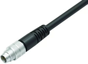 Sensor actuator cable, M9-cable plug, straight to open end, 4 pole, 5 m, PUR, black, 3 A, 79 1409 15 04