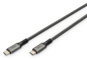 USB4 connection cable, USB plug type C to USB plug type C, 3 m, black