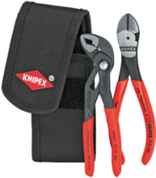 Mini pliers set in belt tool pouch