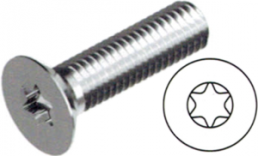 Countersunk head screw, TX, M3, Ø 5.6 mm, 10 mm, steel, galvanized, DIN 965