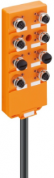 Sensor-actuator distributor, 4 x M12 (5 pole), 105598