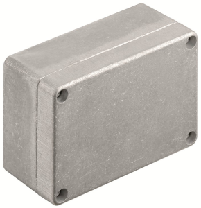 Aluminum enclosure, (L x W x H) 57 x 80 x 125 mm, gray (RAL 7001), IP67, 1939590000