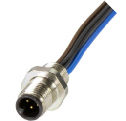 Sensor actuator cable, M5-flange plug, straight to open end, 4 pole, 0.2 m, 1 A, 21470000001
