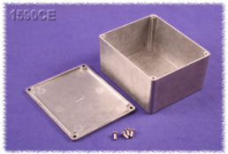 Aluminum die cast enclosure, (L x W x H) 120 x 100 x 65 mm, natural, IP54, 1590CE