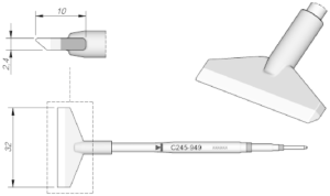 Soldering tip, Blade shape, JBC-C245949