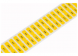Polyester label, (L x W) 8 x 20 mm, yellow, Roll with 3000 pcs