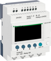 Modular smart relay Zelio Logic - 10 I O - 24 V DC - clock - display