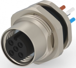 Circular connector, 5 pole, screw locking, straight, T4171110005-001