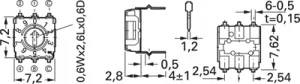 S-7010EMC Nidec Copal Slide Switches and Coding Switches