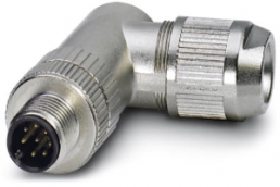 Plug, M12, 6 pole, IDC connection, screw locking, angled, 1429156