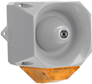 Xenon flash multi tone siren, 110 dB, yellow, 9-60 VDC, 441 130 55