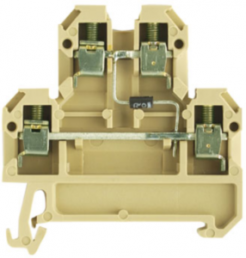 Component terminal block, screw connection, 0.5-4.0 mm², 10 A, beige/yellow, 0538960000