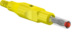 4 mm plug, solder connection, 2.5 mm², yellow, 22.2652-24
