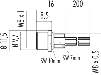 09 3390 00 04 binder Sensor-Actuator Cables Image 2