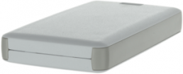 ABS remote control enclosure, (L x W x H) 71.5 x 39.3 x 11.5 mm, light gray/white (RAL 9002), 13120.30