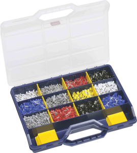 Assortment Box with insulated end ferrules, 0.34 to 4.0 mm², 6300 pieces