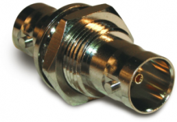 Coaxial adapter, 75 Ω, BNC socket to BNC socket, straight, 112438