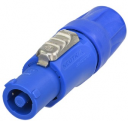 Jack, 3 pole, cable assembly, screw connection, 2.5 mm², blue, NAC3FCA