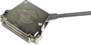 D-Sub connector housing, size: 4 (DC), angled 45°, cable Ø 3 to 15 mm, metal, silver, 09670370334280