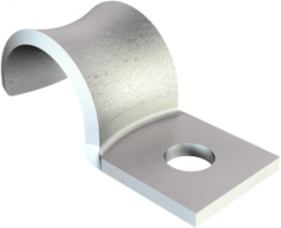 Mounting clamp, max. bundle Ø 12 mm, steel, galvanized, (L x W x H) 13.5 x 12 x 10 mm