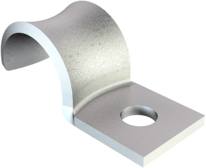 Mounting clamp, max. bundle Ø 10 mm, steel, galvanized, (L x W x H) 8.5 x 8 x 9 mm
