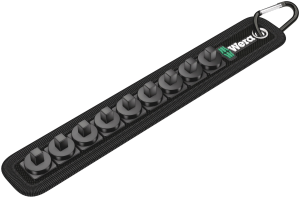 Textile belt for 9 socket/bit nut inserts, 1/4", without tools, (L x W x D) 245 x 42 x 22 mm, 58 g, 05003891001