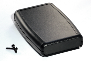 ABS handheld enclosure, (L x W x H) 117 x 79 x 25 mm, black (RAL 9005), IP54, 1553BBKBK