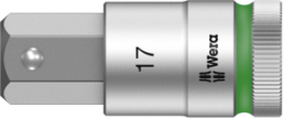 1/2 inch Zyklop bit socket, internal hexagon, 14 mm, L 60 mm, 05003827001