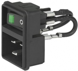 Combination element C20, 3 pole, snap-in, plug-in connection, black, EC11.0001.301