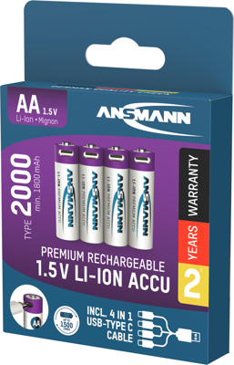 1312-0036 Ansmann Round Cell Batteries, 9V Block Batteries Image 4