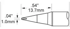 SCV-CH10AR METCAL Soldering tips, desoldering tips and hot air nozzles