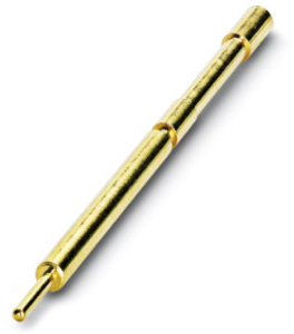 Pin contact, 0.75-1.5 mm², AWG 18-16, crimp connection, nickel-plated/gold-plated, 1607909