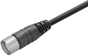 Sensor actuator cable, M23-cable socket, straight to open end, 19 pole, 10 m, PUR, black, 8 A, 1818180100