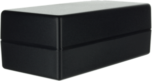 ABS enclosure, (L x W x H) 128 x 63.5 x 48 mm, black (RAL 9004), IP54, SR36-DB.9