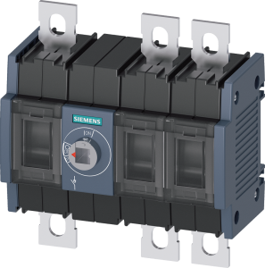 Load-break switch, 3 pole, 100 A, 1000 V, (W x H x D) 121 x 168 x 68 mm, screw mounting/DIN rail, 3KD3030-0NE20-0