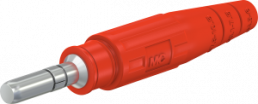 6 mm plug, crimp connection, 10 mm², red, 15.0001-22