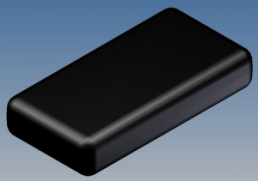 ABS enclosure, (L x W x H) 90 x 46 x 17.5 mm, black (RAL 9004), IP54, 10014.9