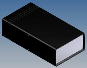 ABS enclosure, (L x W x H) 199.5 x 110 x 56.5 mm, black (RAL 9004), IP54, 10005.9
