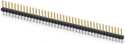 Pin header, 40 pole, pitch 2.54 mm, straight, black, 9-146280-0