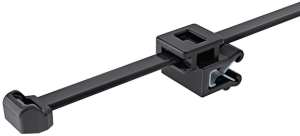 Edge clip, max. bundle Ø 31 mm, polyamide, heat stabilized, black, (L x W x H) 14 x 10 x 15.5 mm