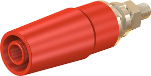 4 mm socket, screw connection, mounting Ø 8.3 mm, CAT II, red, 23.3050-22