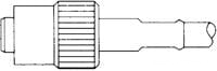 Mini thread plug 50 Ω, RG-180, RG-180A, RG-195, crimp connection, straight, 1-330723-0