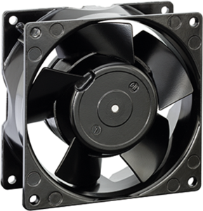 AC axial fan, 115 V, 92 x 92 x 38 mm, 54 m³/h, 26 dB, ball bearing, ebm-papst, 3856
