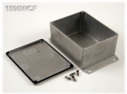 Aluminum die cast enclosure, (L x W x H) 119 x 94 x 56 mm, natural, IP65, 1590WCF