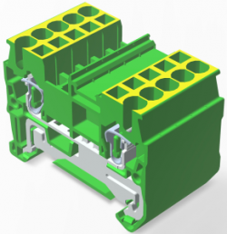 Terminal block, quick connection, 0.08-2.5 mm², 1 pole, green, 2271578-1