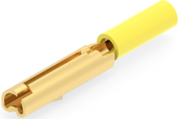 Insulated pin cable lug, 0.205-0.326 mm², AWG 24 to 22, yellow