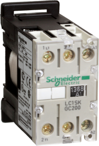 Mini contactor, 2 pole, 5 A, 690 V, 2 Form A (N/O), coil 240 VAC, screw connection, LC1SKGC200U7