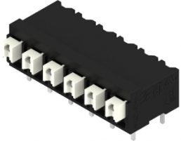 PCB terminal, 6 pole, pitch 5 mm, AWG 28-14, 10 A, spring-clamp connection, black, 1824780000