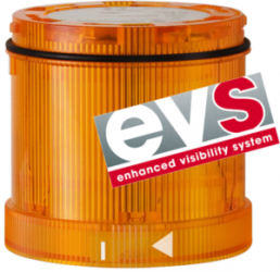 LED EVS element, Ø 70 mm, yellow, 24 VDC, IP65