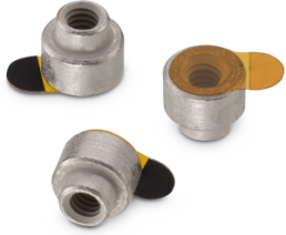 SMD spacer sleeve, internal thread, M2.5, 1.4 mm, steel